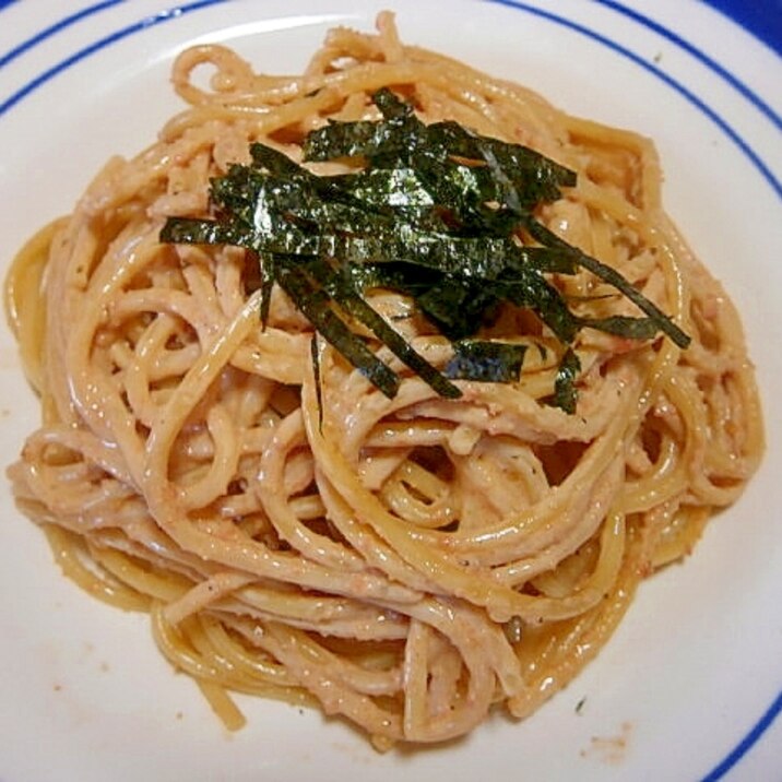 混ぜるだけ！明太子クリームパスタ